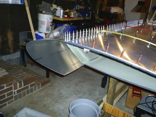 Outboard end before trimming