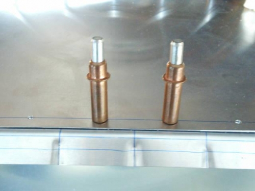 Rivet/crimp spacing