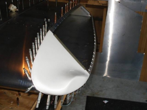 Held in place with clecos