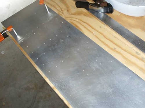 Spar webs stacked for match-drilling