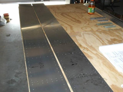 Pilot-drilled spar webs