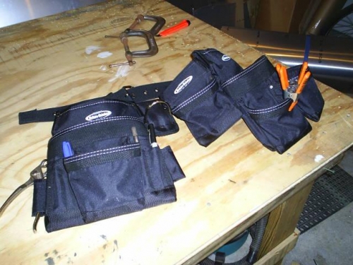 My airplane-building utility belt