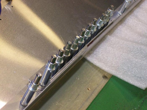 The splice (Two .040 angles as shims)