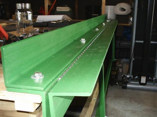 Hinge and bend plate detail