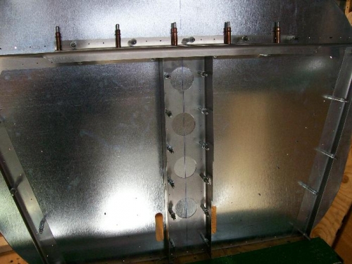 Center stiffener in place