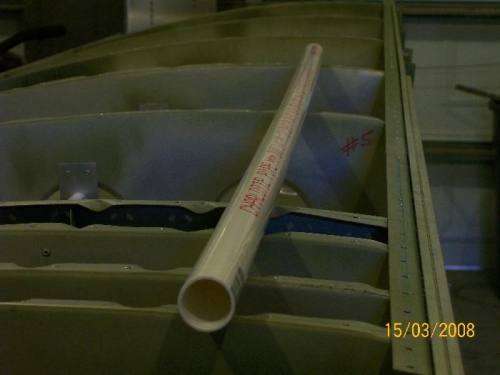 Thin-wall PVC pipe - about 8 oz.