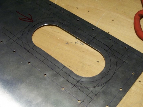 Cutout for finger screen access