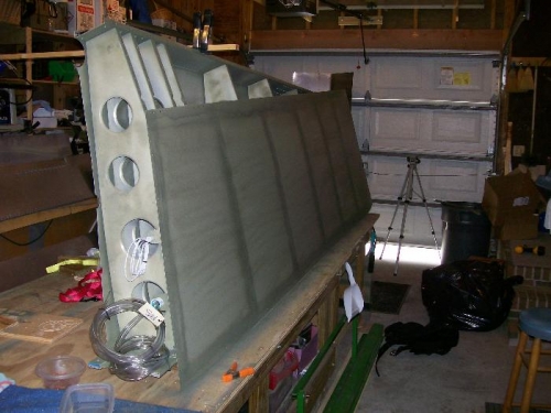 The interior of the skin fogged for corrosion protection