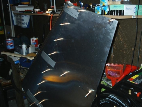 Skins clecoed in place for assembly