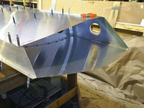 Left wingtip trimmed