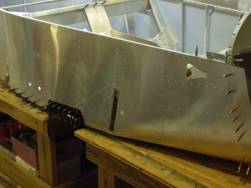 Passenger side riveted