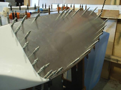 The almost-finished aluminum wingtip