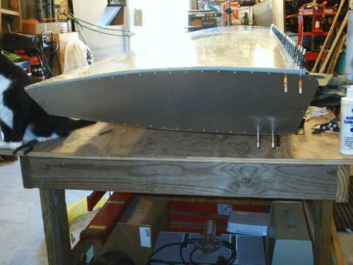 Wingtip end riveted