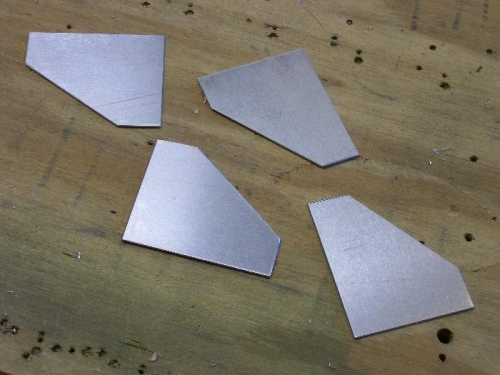 Tiny little gussets (60mm x 50mm)