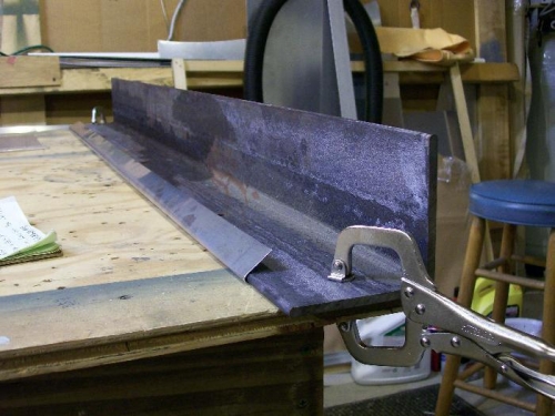 Bending the flange over