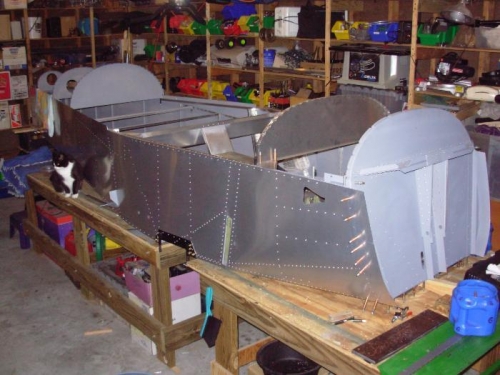 Debo's built himself a canoe!