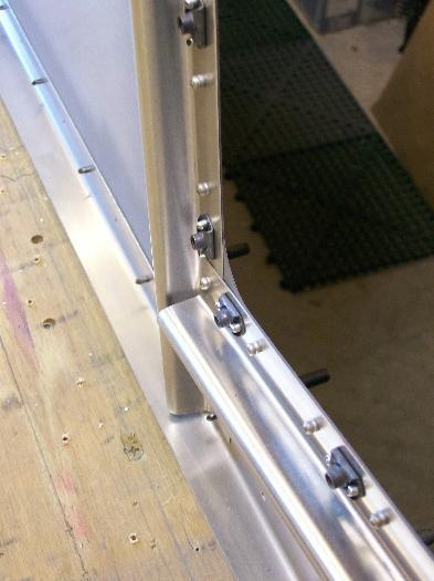 Bottom inspection door nut plate detail