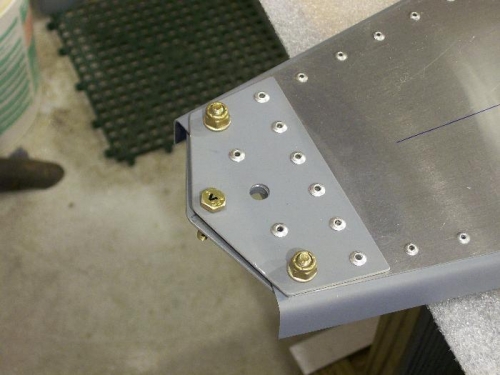 Bottom rudder hinge (looking at underside)