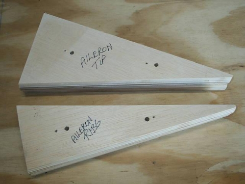 Form blocks for aileron components