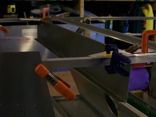 Seat back channel in place