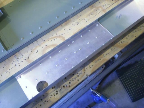 Left rear spar splice