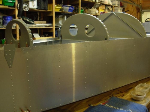 The three bulkheads in place