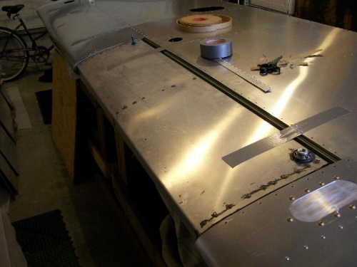 Preliminary fitting of the gas tank