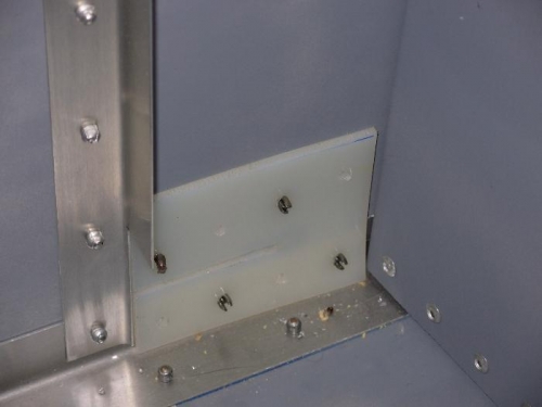 This fairlead keeps the cable from rubbing on metal