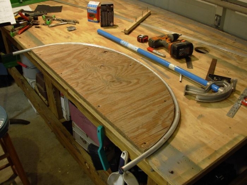 The rear hoop bent to fit its form