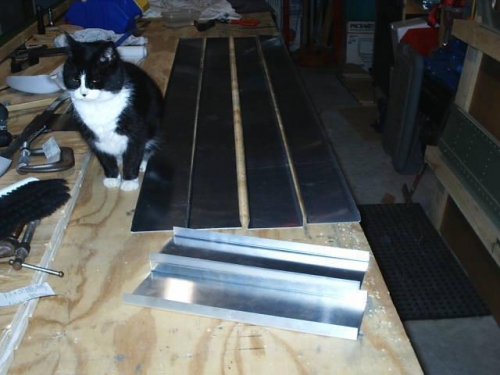 Rear channel parts w/ quality inspector