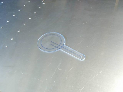 Plexiglass filler door template