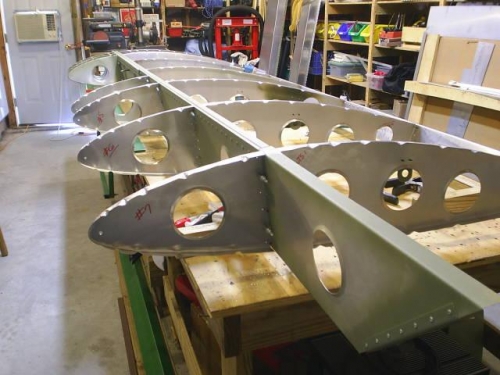 Left nose ribs looking inboard