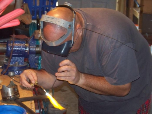 A man and his torch...