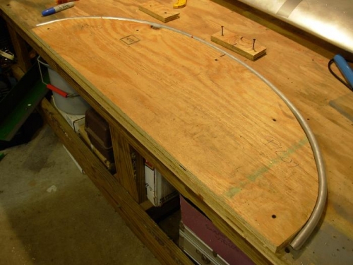 Second bending jig with short tube