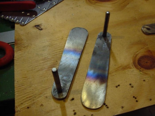 The final parts - pins welded in by me