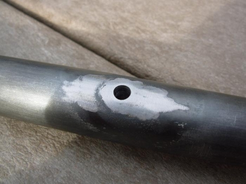 Tubing welded through torque tube