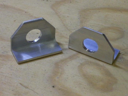 These hold the rudder pedals in place