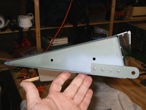 Inboard left aileron showing control horn