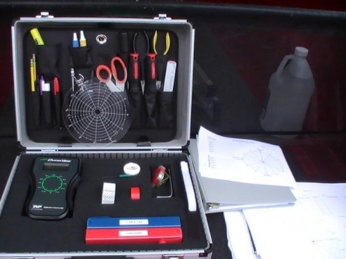 The DynaVibe Balancer comes with the carrying case. The tools are mine.