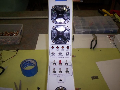Electrical control/indicators and lighting switches