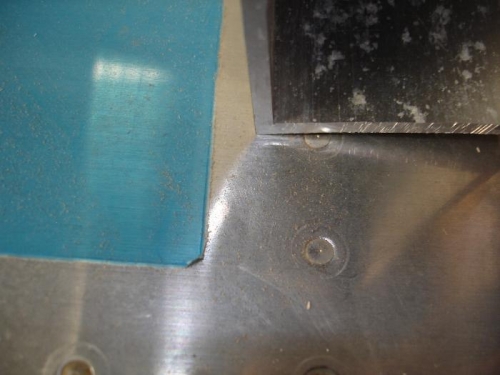 Point of contact over webb of rear spar