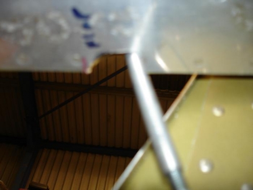 With the flap fully deployed It just required some more off the fwd edge