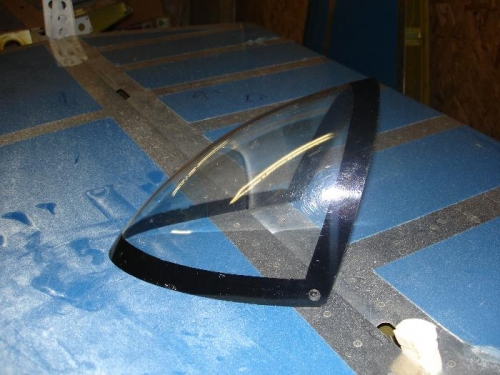 Painted a bonding line around the lens same as my canopy