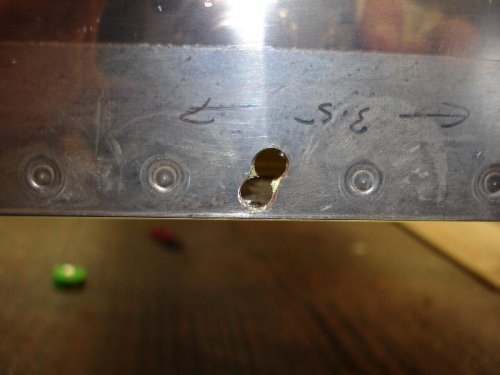 Opened up the pre punched area in the side