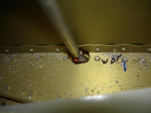 Lower flap 10 degrees and check clearance