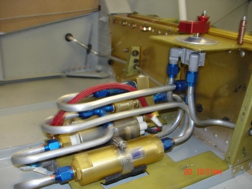 Right hand tank to valve pipe