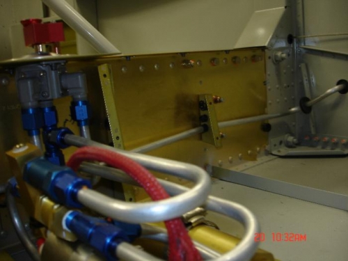 Final bend and grometts fitted to left hand pipe