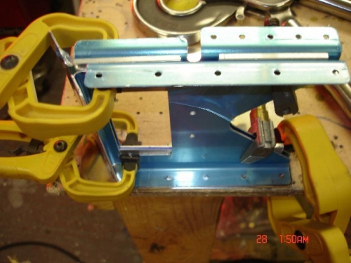 I used some spacers to get the correct gap