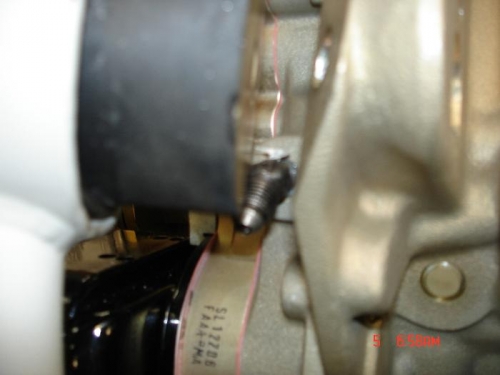 The oil pressure fitting fouls the engine mount so I will have to move it to the rear port