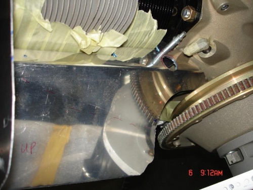 Drilled the hole and trimmed the bracket, finalised the bend lines